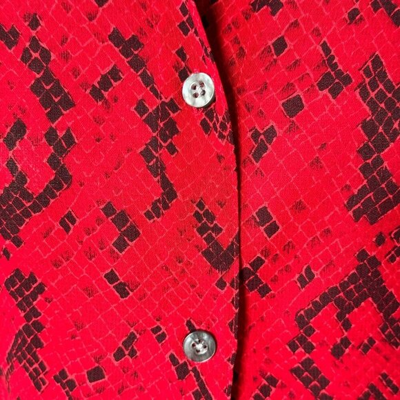 NY&CO Button Down Shirt with Matching Scarf - Size small - Picture 2 of 6